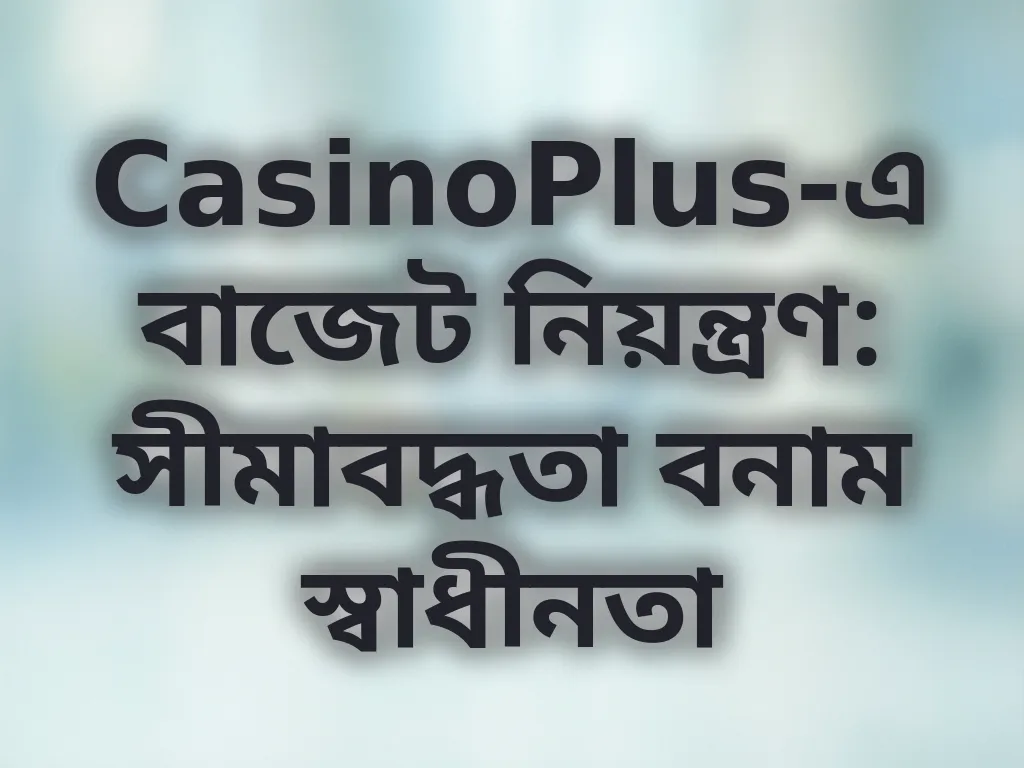 বাজেট নিয়ন্ত্রণ গাইড